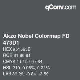 Código de color: Akzo Nobel Colormap FD - 473D1 | qconv.com
