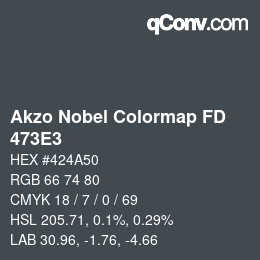 Farbcode: Akzo Nobel Colormap FD - 473E3 | qconv.com