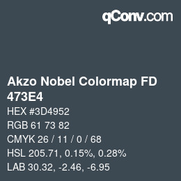 Color code: Akzo Nobel Colormap FD - 473E4 | qconv.com