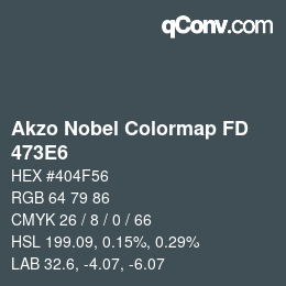 Color code: Akzo Nobel Colormap FD - 473E6 | qconv.com