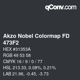 カラーコード: Akzo Nobel Colormap FD - 473F2 | qconv.com