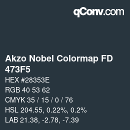 Farbcode: Akzo Nobel Colormap FD - 473F5 | qconv.com