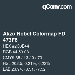 Code couleur: Akzo Nobel Colormap FD - 473F6 | qconv.com