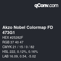 Code couleur: Akzo Nobel Colormap FD - 473G1 | qconv.com