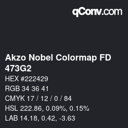 カラーコード: Akzo Nobel Colormap FD - 473G2 | qconv.com