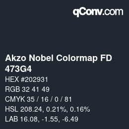 Color code: Akzo Nobel Colormap FD - 473G4 | qconv.com