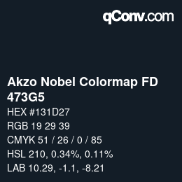 Code couleur: Akzo Nobel Colormap FD - 473G5 | qconv.com