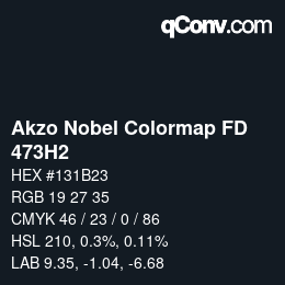 Code couleur: Akzo Nobel Colormap FD - 473H2 | qconv.com