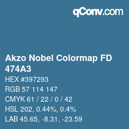 Color code: Akzo Nobel Colormap FD - 474A3 | qconv.com
