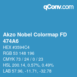 Color code: Akzo Nobel Colormap FD - 474A6 | qconv.com