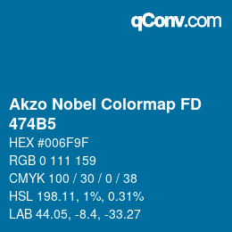 Color code: Akzo Nobel Colormap FD - 474B5 | qconv.com