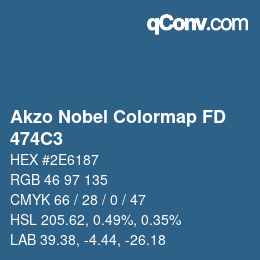 Color code: Akzo Nobel Colormap FD - 474C3 | qconv.com