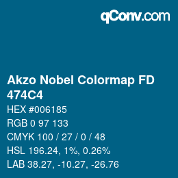 Código de color: Akzo Nobel Colormap FD - 474C4 | qconv.com