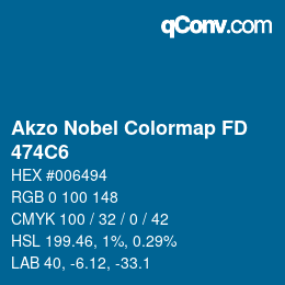 Color code: Akzo Nobel Colormap FD - 474C6 | qconv.com