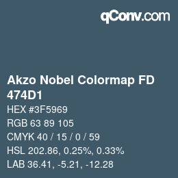 Color code: Akzo Nobel Colormap FD - 474D1 | qconv.com