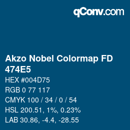 Color code: Akzo Nobel Colormap FD - 474E5 | qconv.com