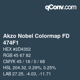 Color code: Akzo Nobel Colormap FD - 474F1 | qconv.com