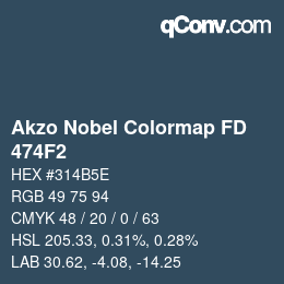 Farbcode: Akzo Nobel Colormap FD - 474F2 | qconv.com