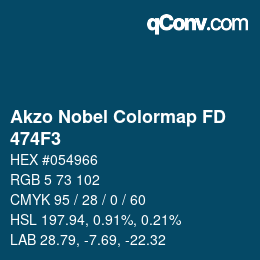 Color code: Akzo Nobel Colormap FD - 474F3 | qconv.com
