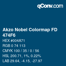 Color code: Akzo Nobel Colormap FD - 474F6 | qconv.com