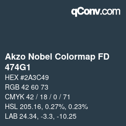カラーコード: Akzo Nobel Colormap FD - 474G1 | qconv.com