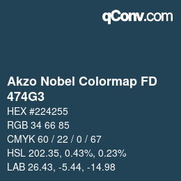 Color code: Akzo Nobel Colormap FD - 474G3 | qconv.com