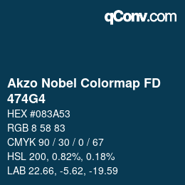 Código de color: Akzo Nobel Colormap FD - 474G4 | qconv.com