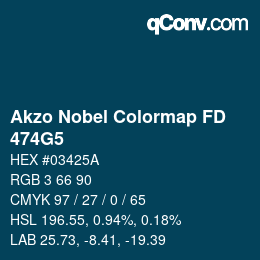 Code couleur: Akzo Nobel Colormap FD - 474G5 | qconv.com