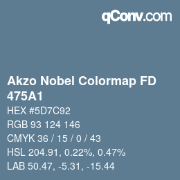Color code: Akzo Nobel Colormap FD - 475A1 | qconv.com