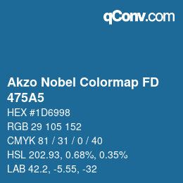 カラーコード: Akzo Nobel Colormap FD - 475A5 | qconv.com