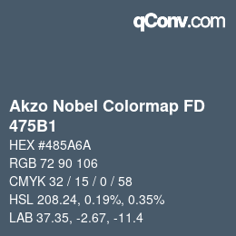 Code couleur: Akzo Nobel Colormap FD - 475B1 | qconv.com