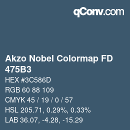 Color code: Akzo Nobel Colormap FD - 475B3 | qconv.com