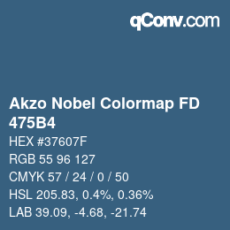 Color code: Akzo Nobel Colormap FD - 475B4 | qconv.com