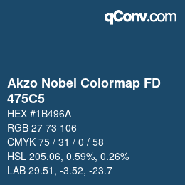 Color code: Akzo Nobel Colormap FD - 475C5 | qconv.com