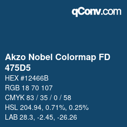 Code couleur: Akzo Nobel Colormap FD - 475D5 | qconv.com