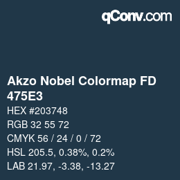 Color code: Akzo Nobel Colormap FD - 475E3 | qconv.com