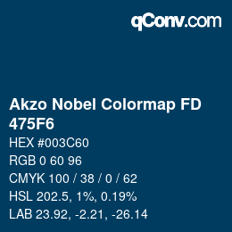 Color code: Akzo Nobel Colormap FD - 475F6 | qconv.com