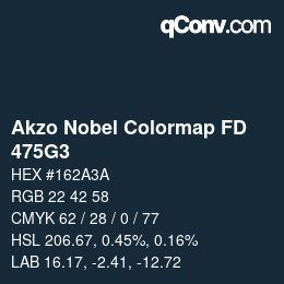 Code couleur: Akzo Nobel Colormap FD - 475G3 | qconv.com