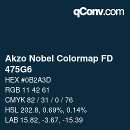 Código de color: Akzo Nobel Colormap FD - 475G6 | qconv.com