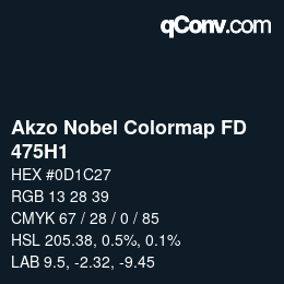 Code couleur: Akzo Nobel Colormap FD - 475H1 | qconv.com