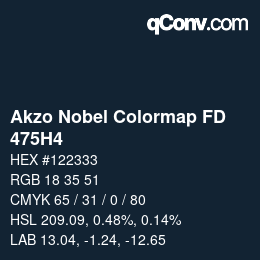 Color code: Akzo Nobel Colormap FD - 475H4 | qconv.com