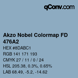 Color code: Akzo Nobel Colormap FD - 476A2 | qconv.com