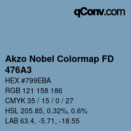 Color code: Akzo Nobel Colormap FD - 476A3 | qconv.com