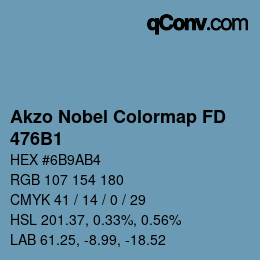 Color code: Akzo Nobel Colormap FD - 476B1 | qconv.com
