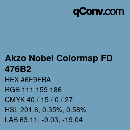 Color code: Akzo Nobel Colormap FD - 476B2 | qconv.com