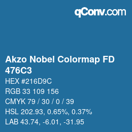 Color code: Akzo Nobel Colormap FD - 476C3 | qconv.com