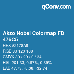 Farbcode: Akzo Nobel Colormap FD - 476C5 | qconv.com