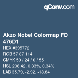 Color code: Akzo Nobel Colormap FD - 476D1 | qconv.com