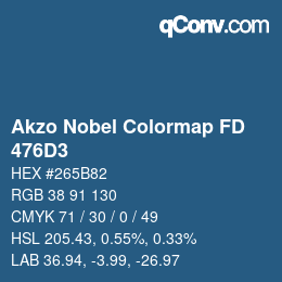 Color code: Akzo Nobel Colormap FD - 476D3 | qconv.com