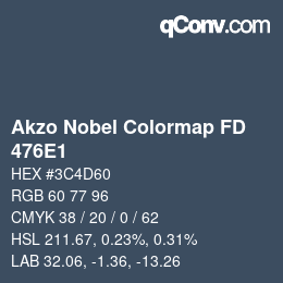 Farbcode: Akzo Nobel Colormap FD - 476E1 | qconv.com